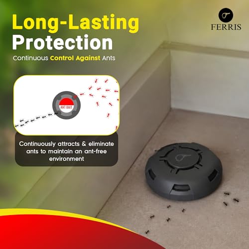 Detalle de FERRIS Ant Killer Bait Station 4pk: effective indoor ant control that targets colonies