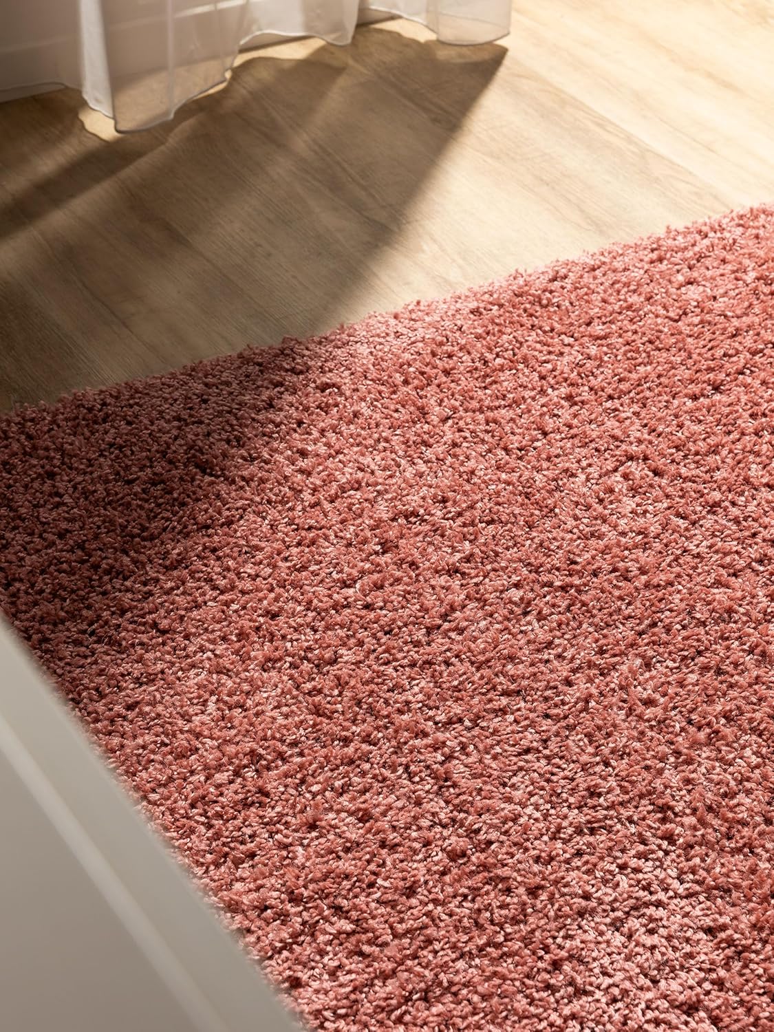Thumbnail 1 de benuta Sohari Alfombra de pelo largo rosa 160x160 cm 🛋