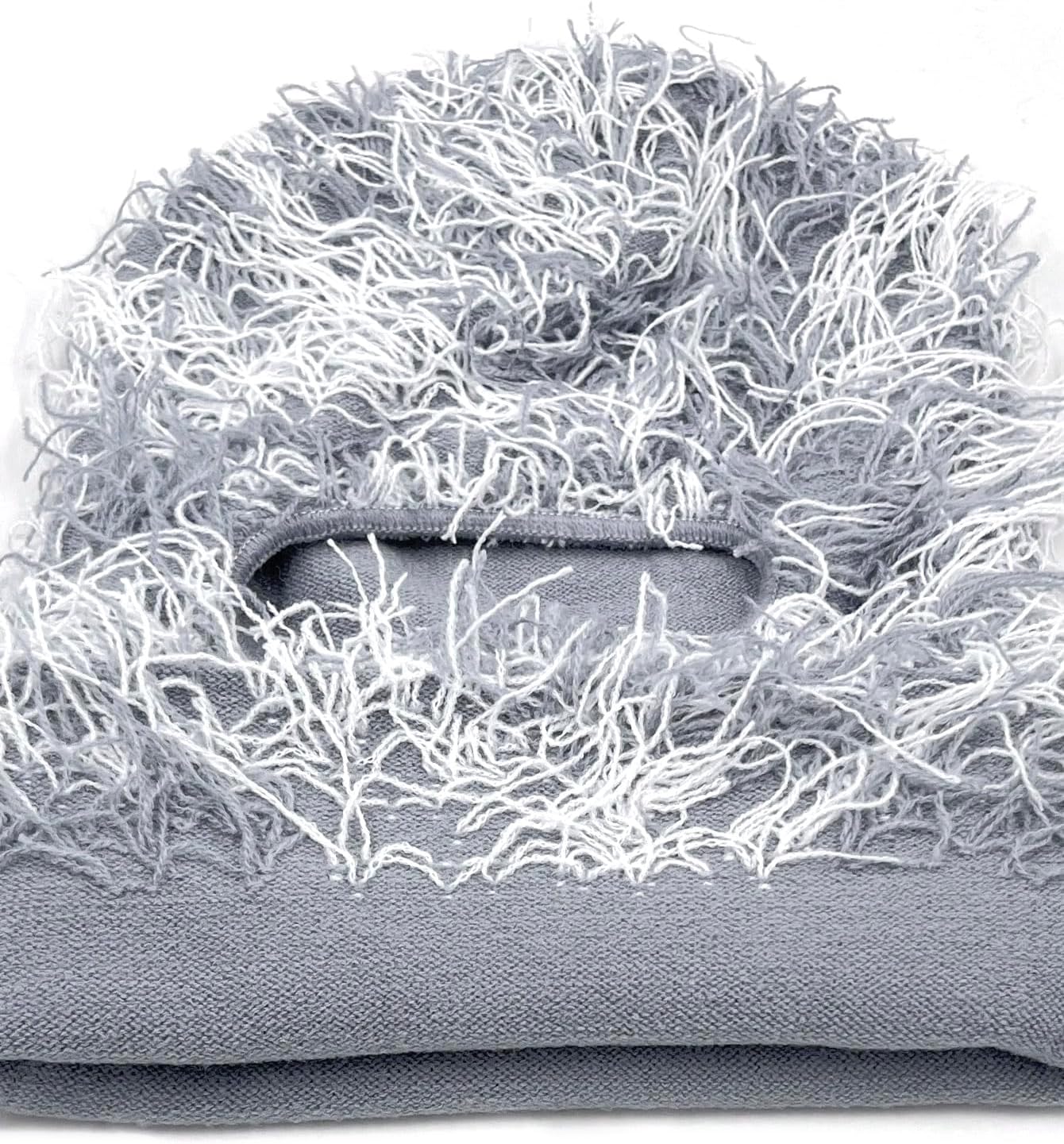 Detalle de Malaxlx distressed knitted balaclava ski mask for winter wind protection