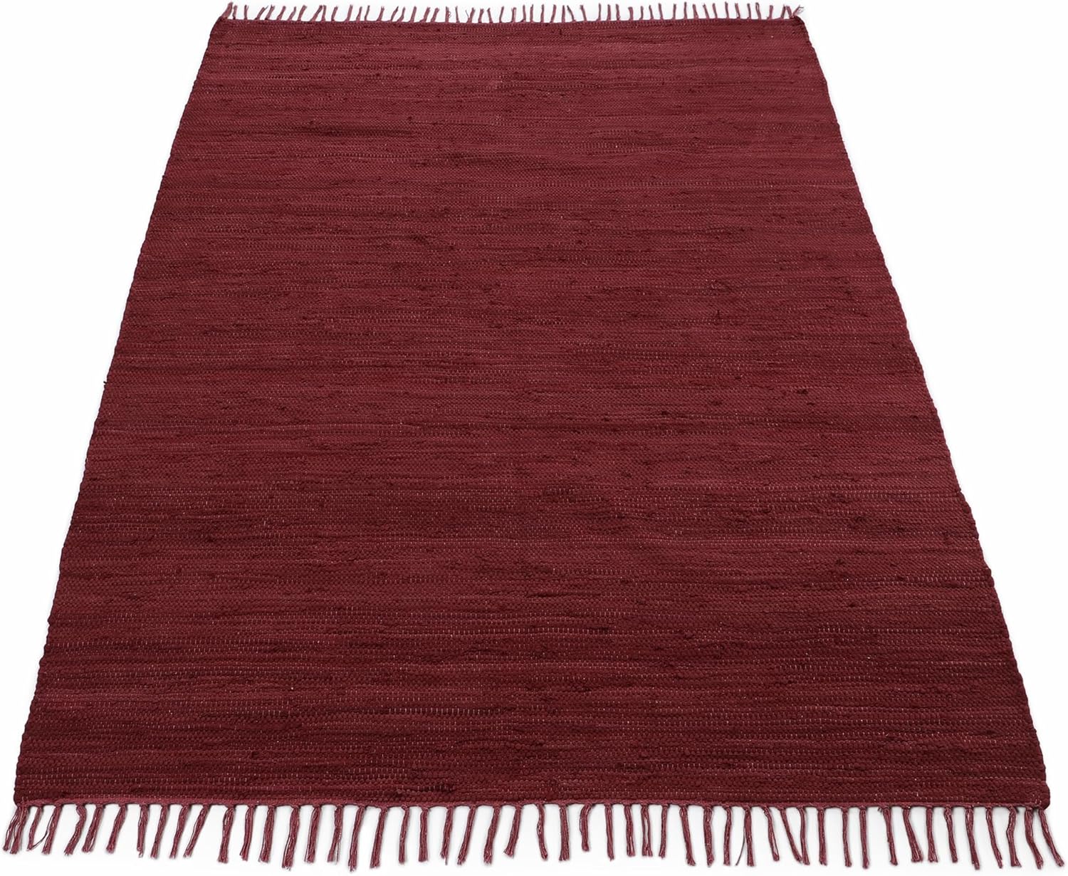 Thumbnail 2 de CarpetFine Kilim Chindi Alfombra Púrpura 190x290 cm 🟣
