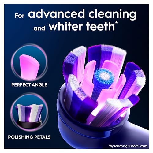 Thumbnail 2 de Oral-B iO Radiant White Brush Heads (6 Pack) – Angled Bristles for Deeper Plaque Removal