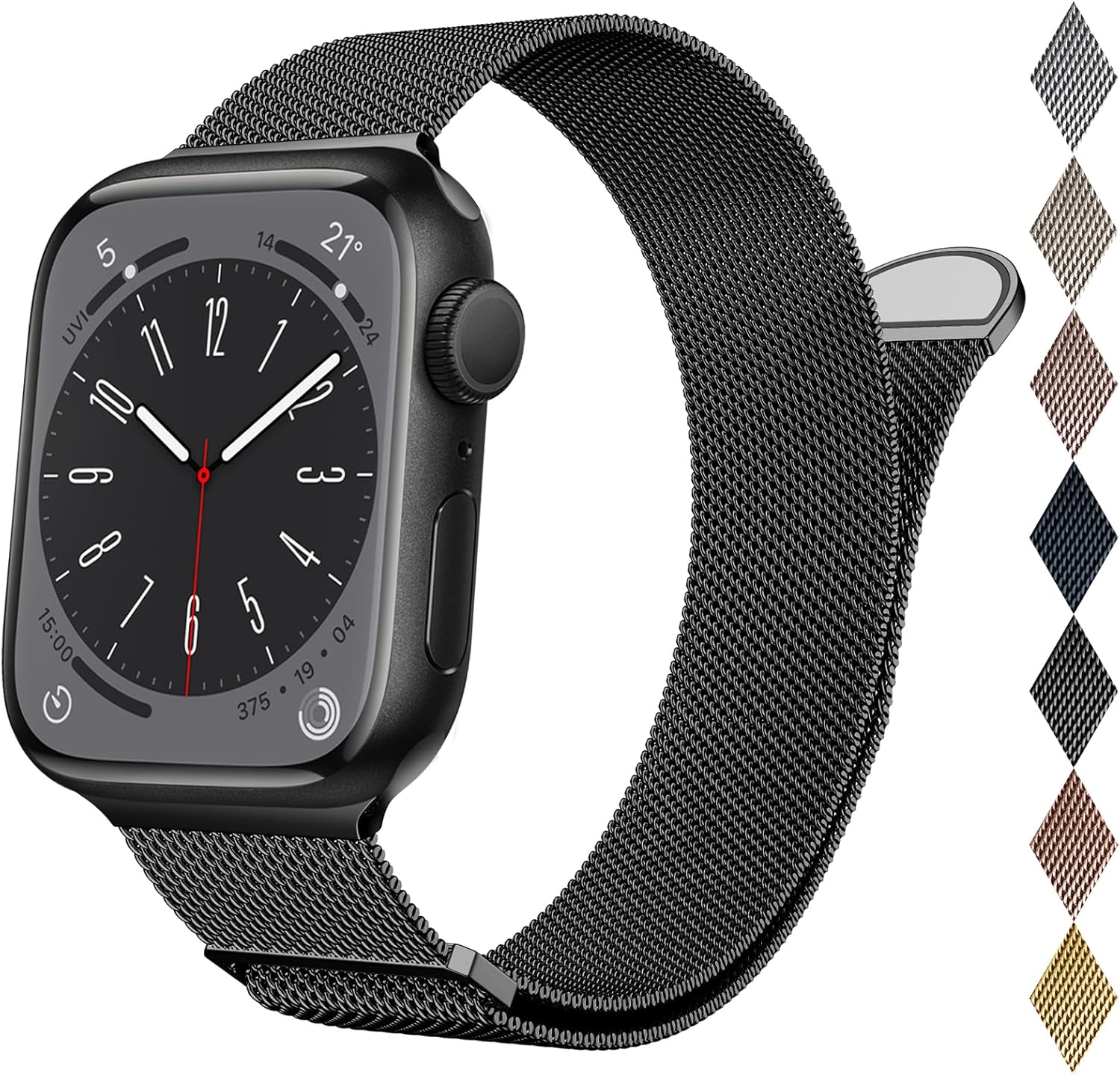 Detalle de Apple Watch Milanese Loop 42mm adjustable metal band