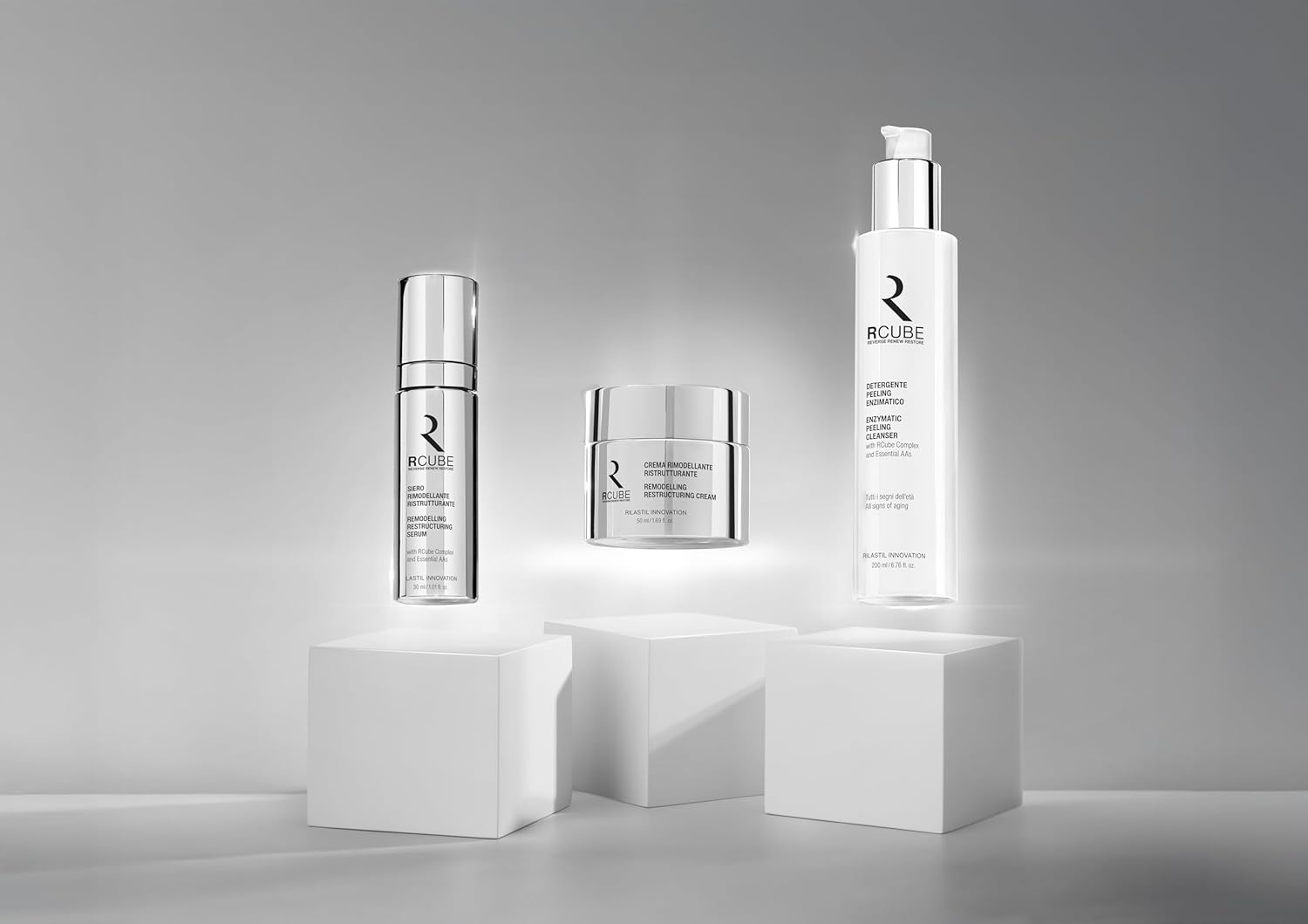 Thumbnail 3 de Rilastil RCube Detergente Peeling Enzimatico Viso 200 ml