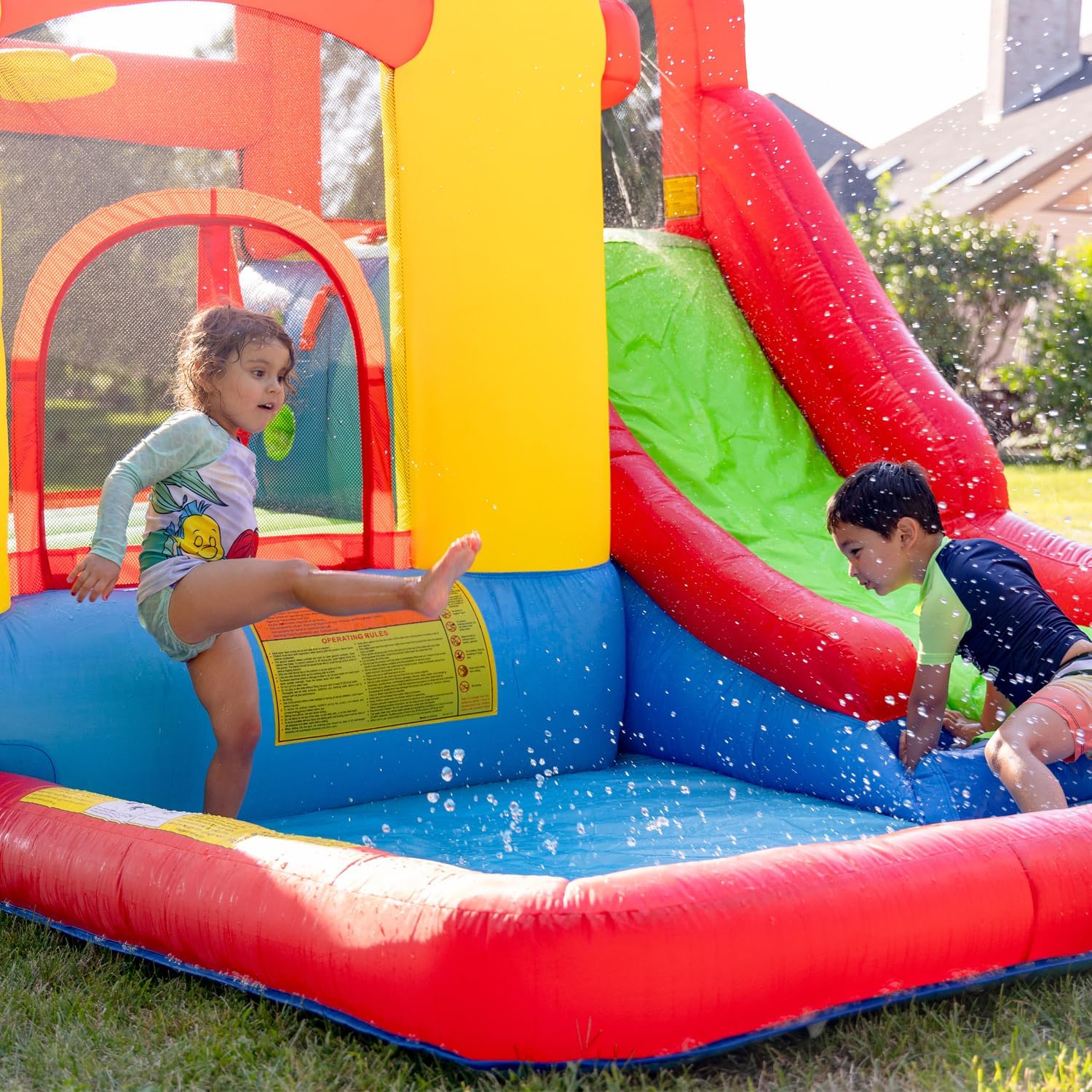 Thumbnail 5 de Bounceland Jump and Splash Adventure Bounce House & Water Slide (All-in-one) with UL-Certified Blower