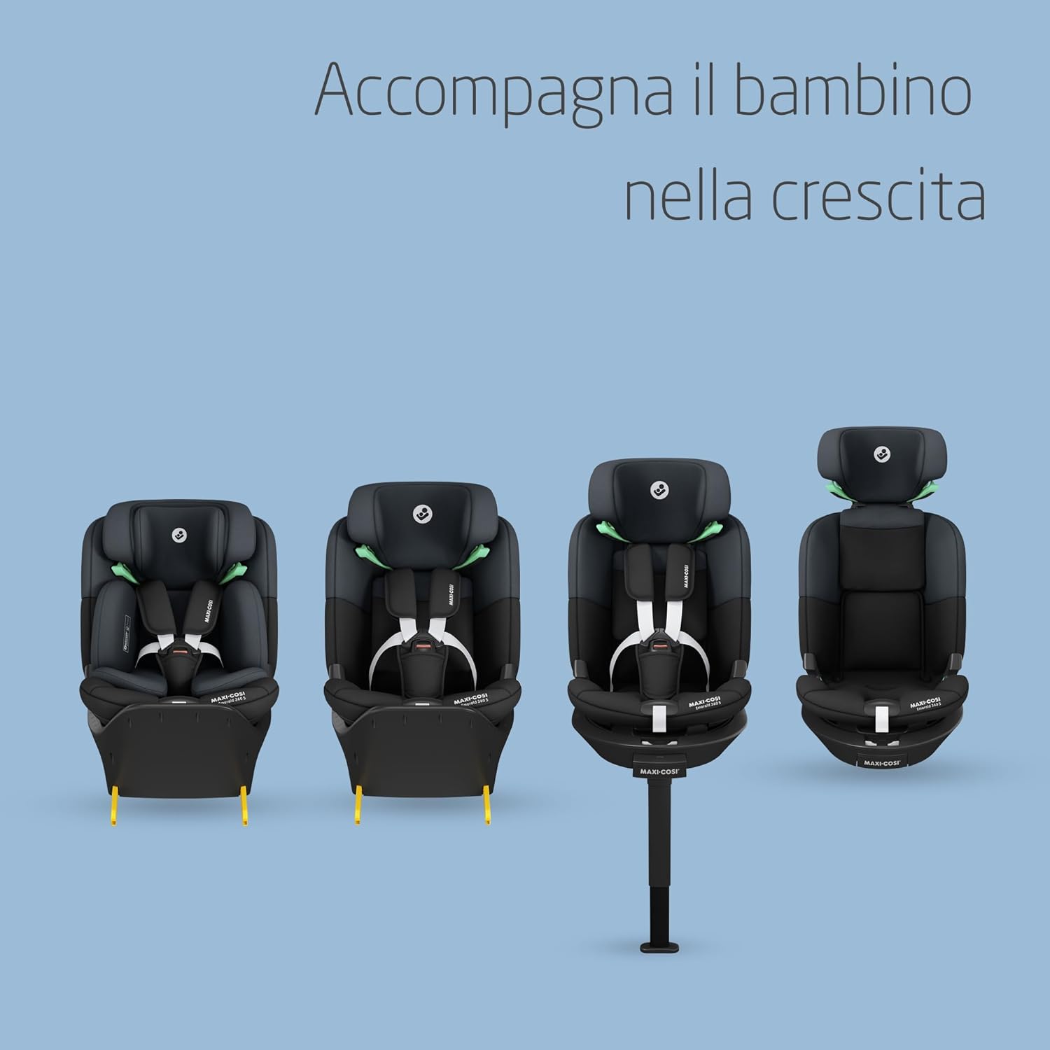Thumbnail 6 de Maxi-Cosi Emerald 360 S i-Size: seggiolino auto girevole 0-12 anni (40-150 cm) con protezione G-CELL