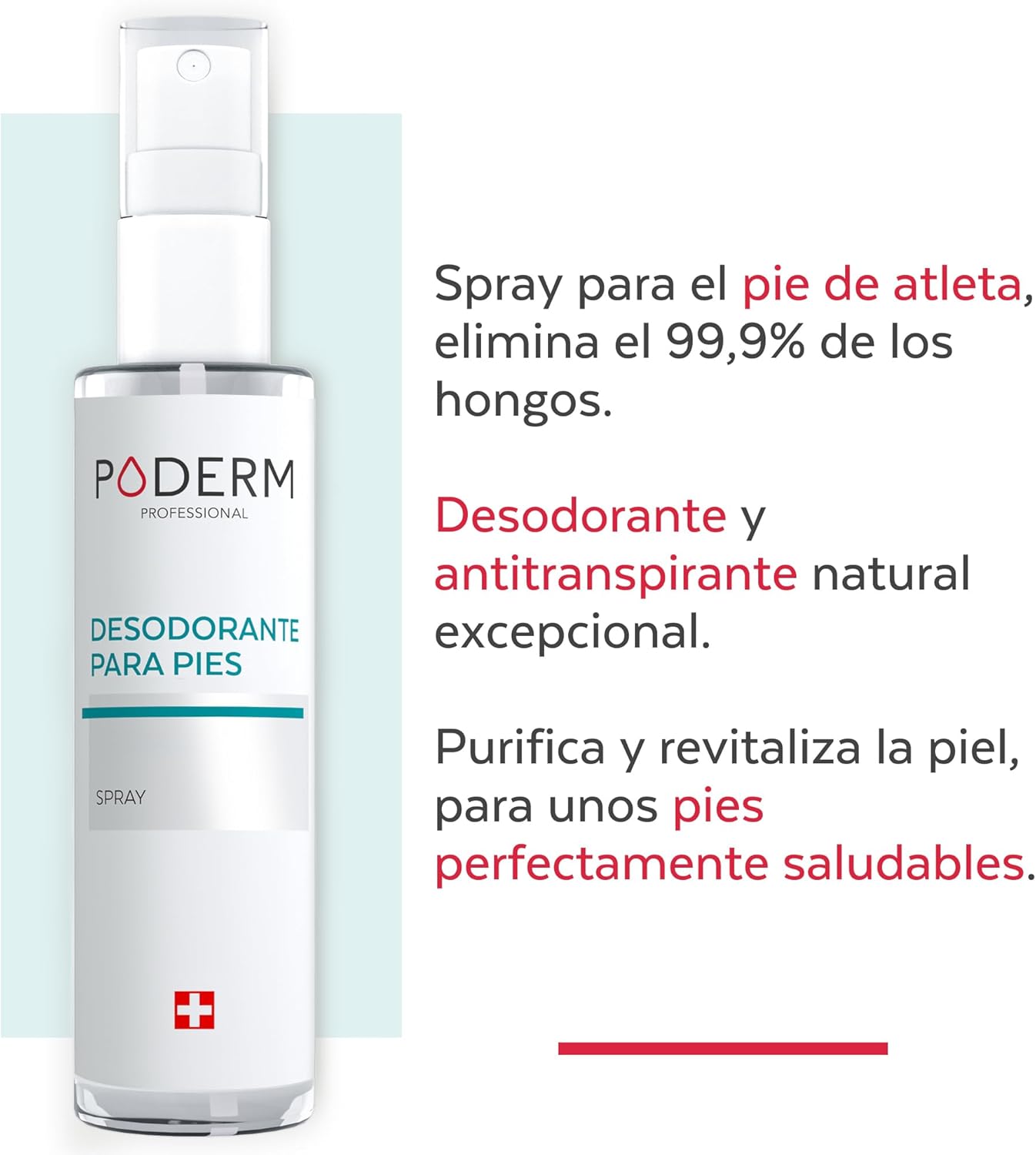 Detalle 2 de Poderm Spray Purificante de Pies para Micosis