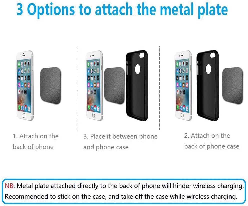 Detalle de Adhesive Metal Plates for Magnetic Mounts, 5-Piece Set