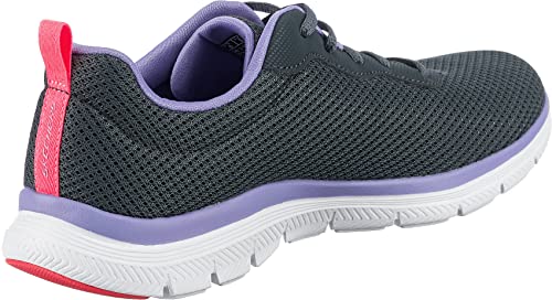 Thumbnail 4 de Skechers Flex Appeal 4.0 Brilliant View Regular para mujer — Charcoal Mesh Lavender Trim, 39 EU