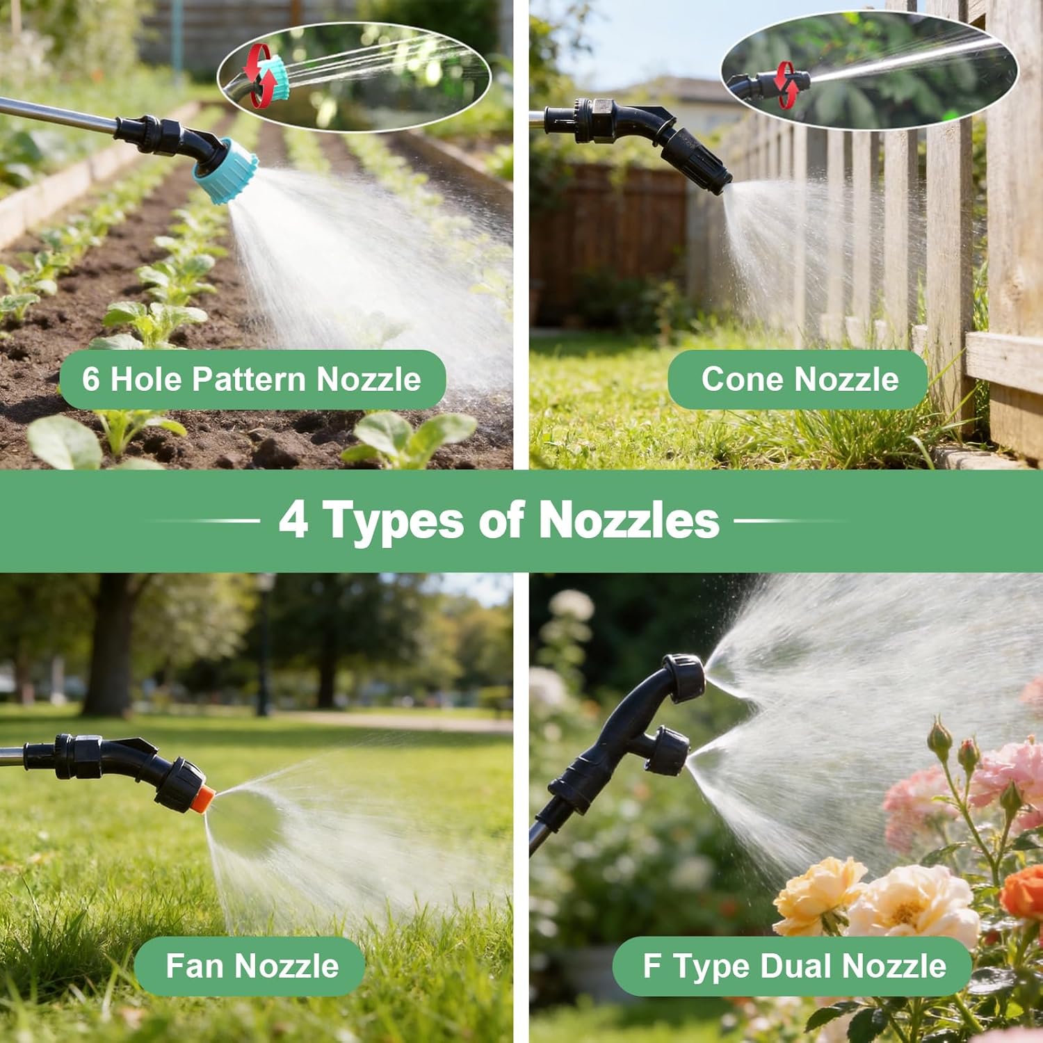 Thumbnail 5 de SideKing 8L Electric Garden Sprayer with 3-Speed Handle and Adjustable Nozzles