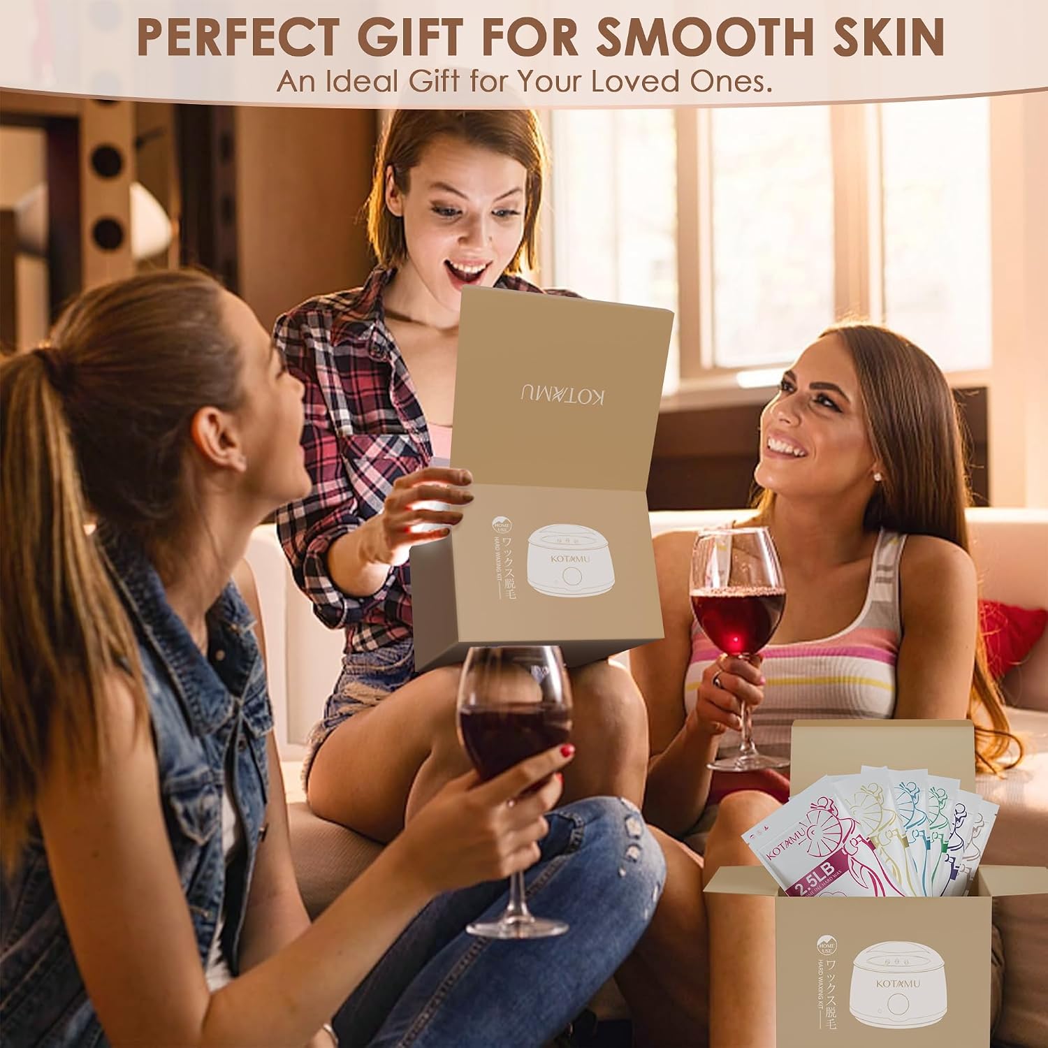 Thumbnail 6 de KOTAMU digitale waxverwarmer met 600 g waxparels en 44 accessoires