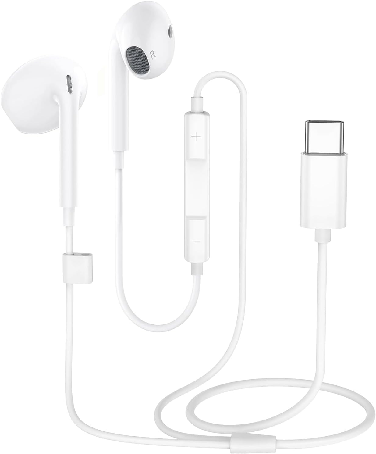 Detalle de Spy Tec Écouteurs Filaires USB-C Intra-Auriculaires pour iPhone, Samsung et iPad