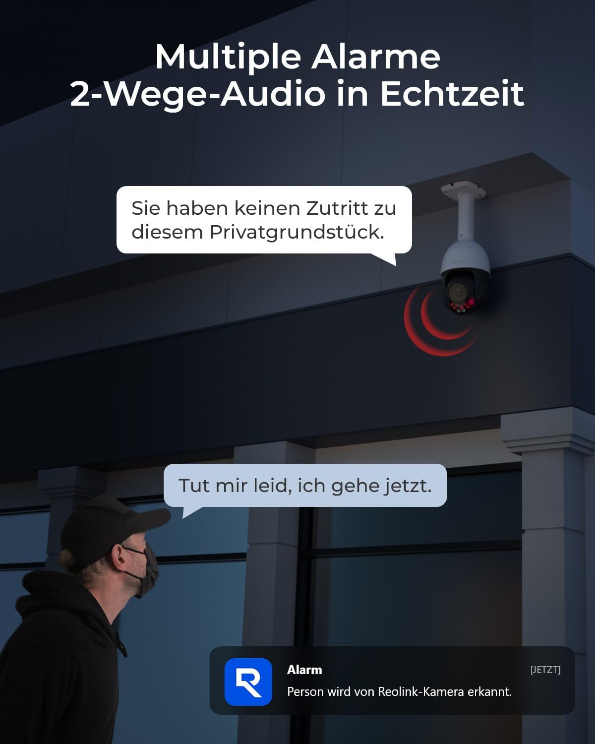 Detalle 1 de Reolink Smart RLC-823S2 PTZ-Dome-Kamera (4K/8MP) mit 16X 3D-Zoom, Color-Nachtsicht und 2-Wege-Audio
