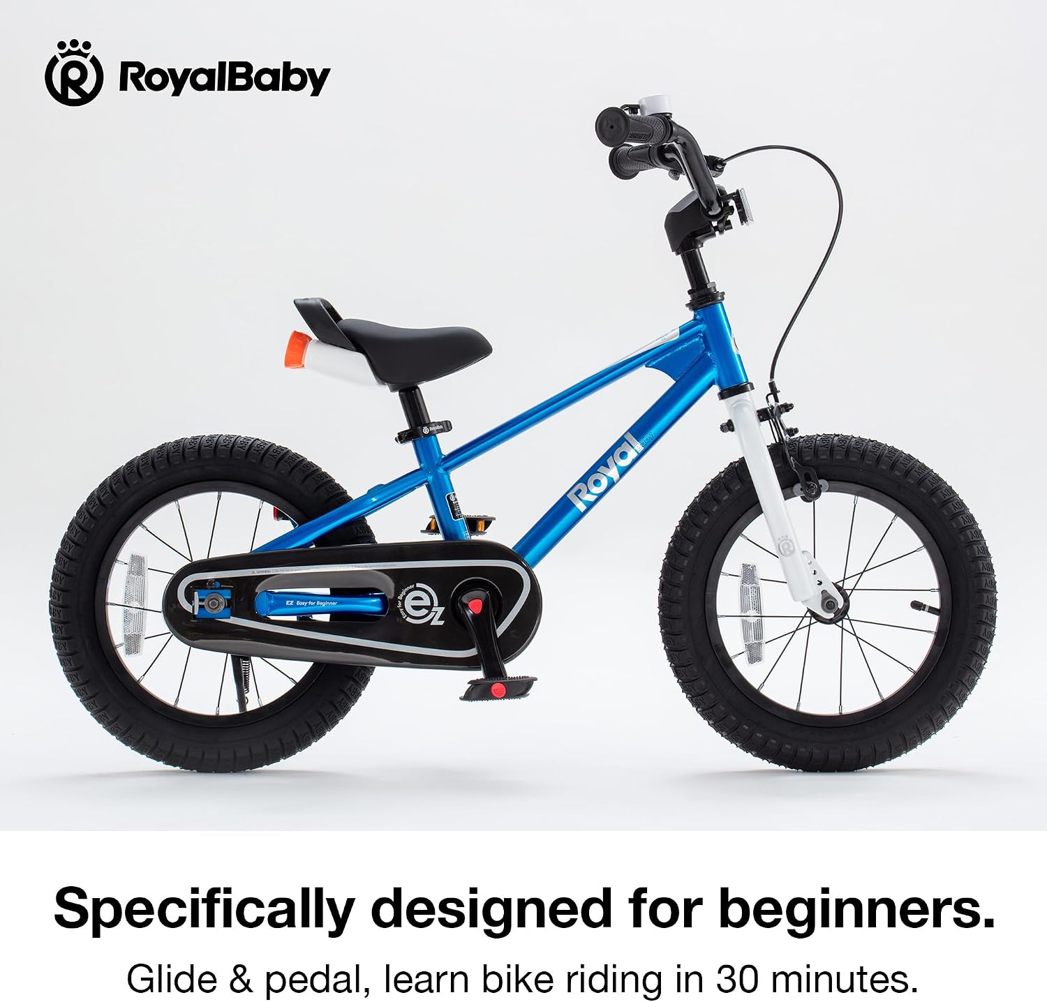 Detalle de RoyalBaby EZ Kids Bike 12–20 Inch: 2-in-1 Balance to Pedal Training for Ages 3–12