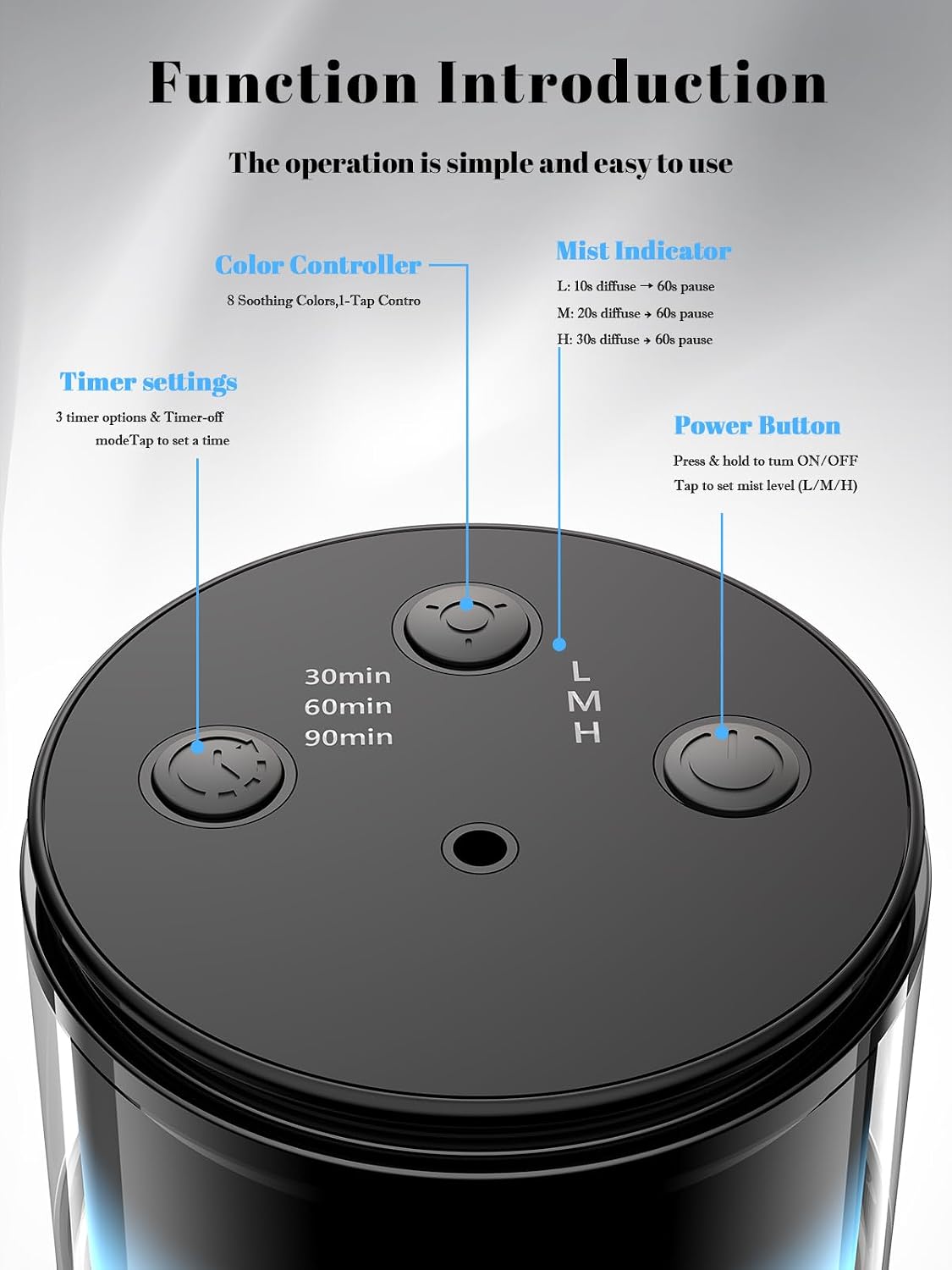 Thumbnail 6 de Pmsusoow Waterless Essential Oil Diffuser, 48-Hour Battery