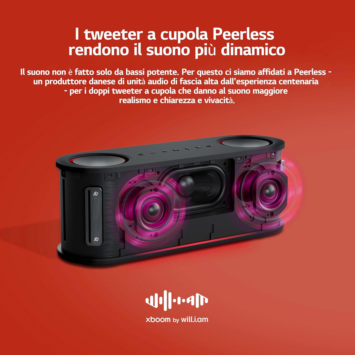 Thumbnail 3 de LG xboom Bounce speaker Bluetooth portatile impermeabile e antipolvere IP67 con autonomia fino a 30h