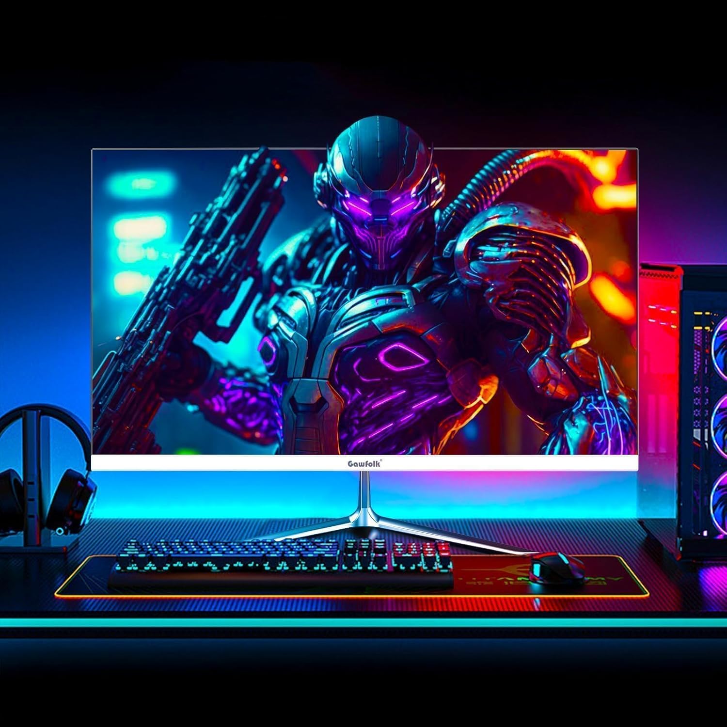 Detalle 2 de Gawfolk Monitor Gaming 24,5" 200Hz FHD 1920x1080 con AMD FreeSync e altoparlanti integrati