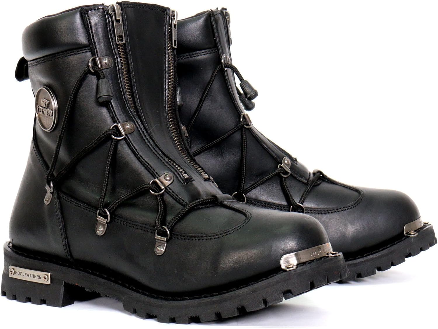 Detalle de Hot Leathers BTM1007 6-Inch Logger Motorcycle Boots with Adjustable Buckle