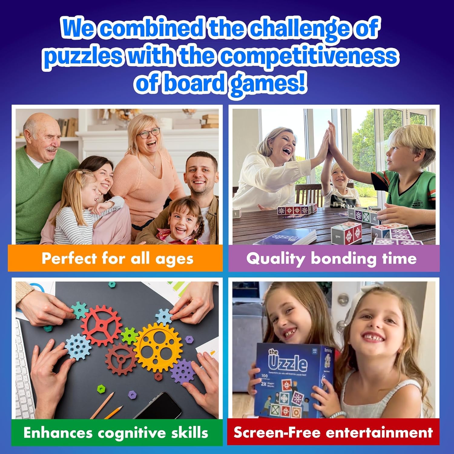 Detalle 2 de Uzzle 3.0 Board Game 100 Puzzles