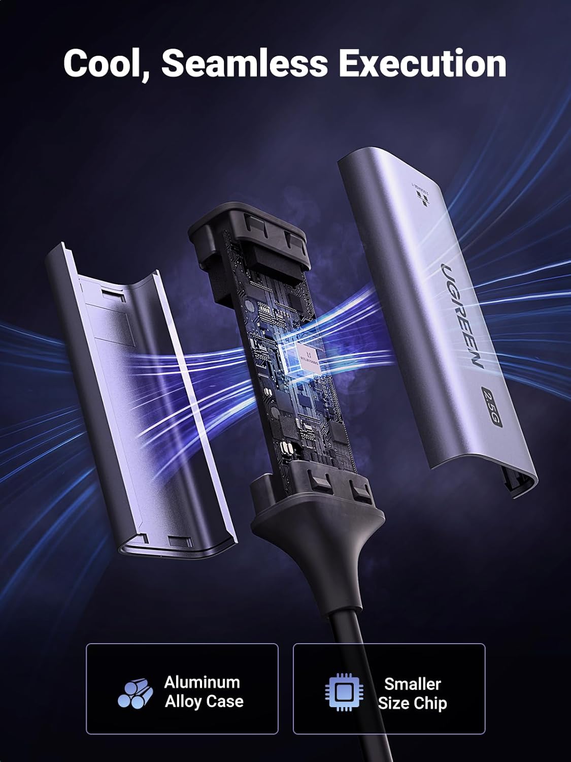 Thumbnail 6 de UGREEN USB 2.5G LAN Adapter Ethernet 2500 Mbps Gigabit ⌚