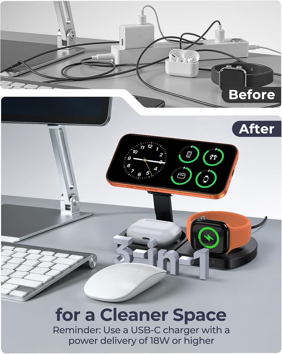 Thumbnail 5 de EGV Wireless Charger 3-in-1 MagSafe Stand