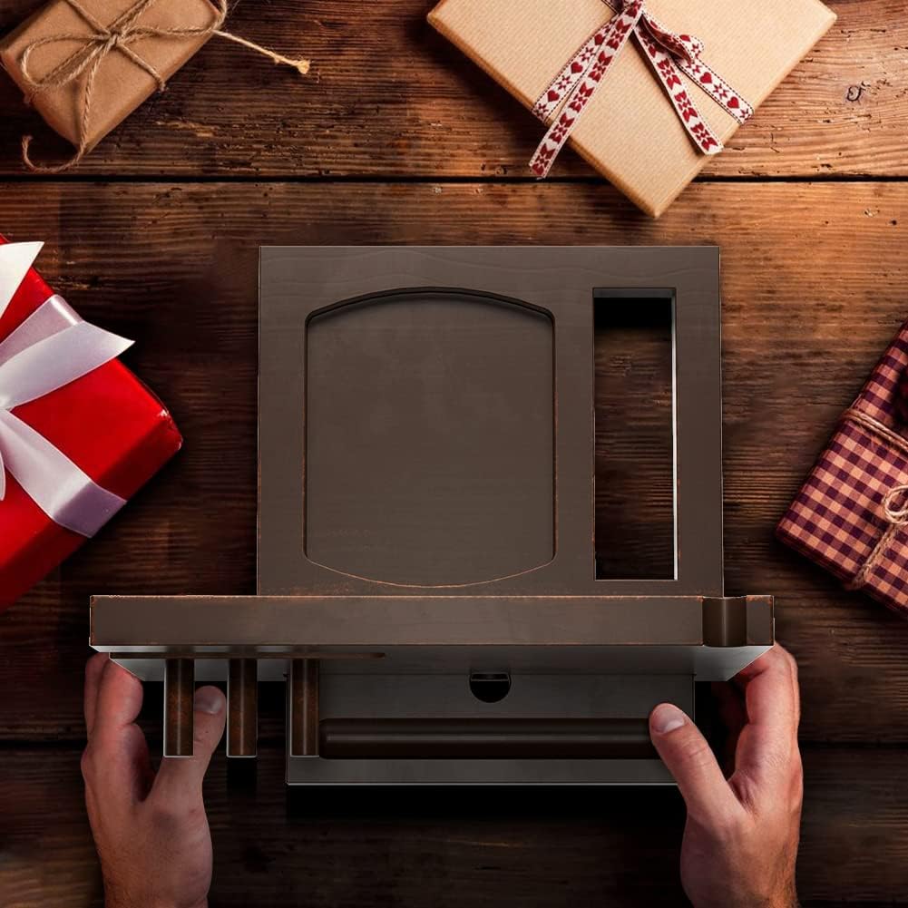 Detalle 2 de Idee Regalo Uomo Natale: Organizzatore da ufficio in Legno 3-in-1