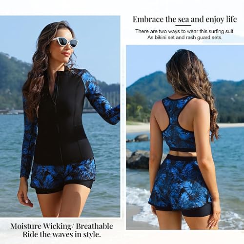 Detalle de JASAMBAC rash guard swimsuit set