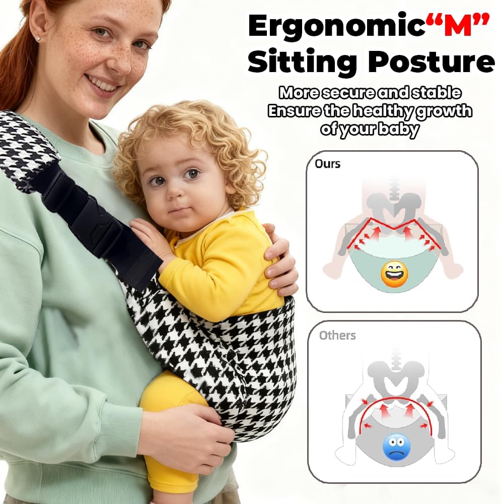 Detalle 2 de Baby Sling Carrier: Adjustable Front & Back Toddler Carrier (6 months to 3 years)