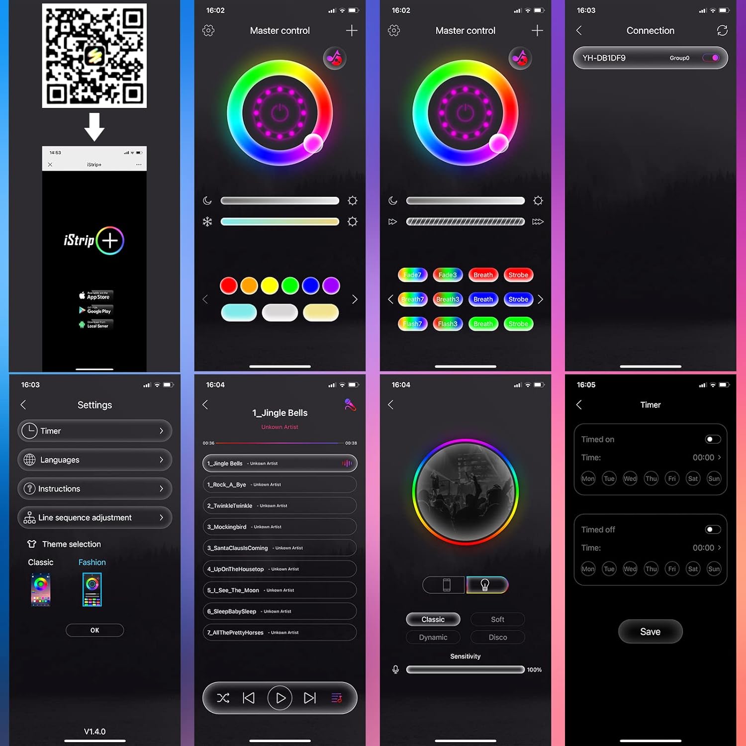 Thumbnail 4 de Tira LED Diyife 3m RGB para habitación