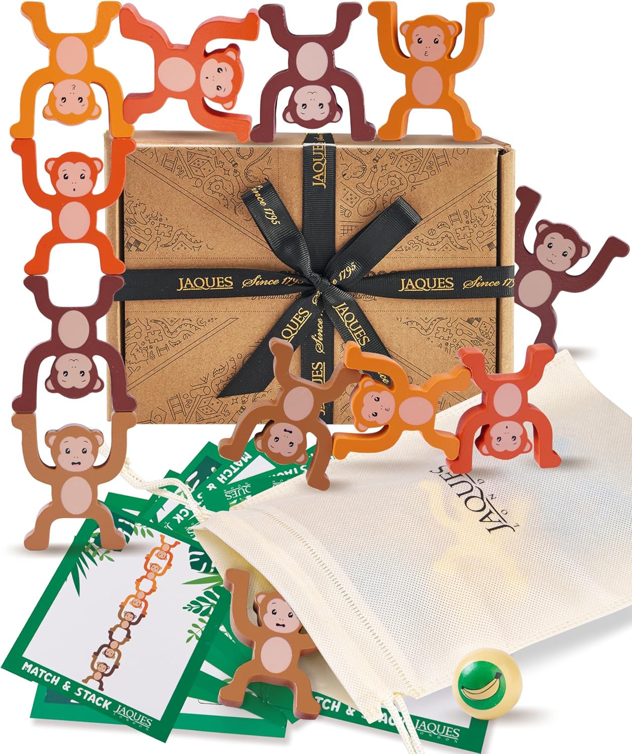 Detalle de Jaques of London Monkey Stacking Game