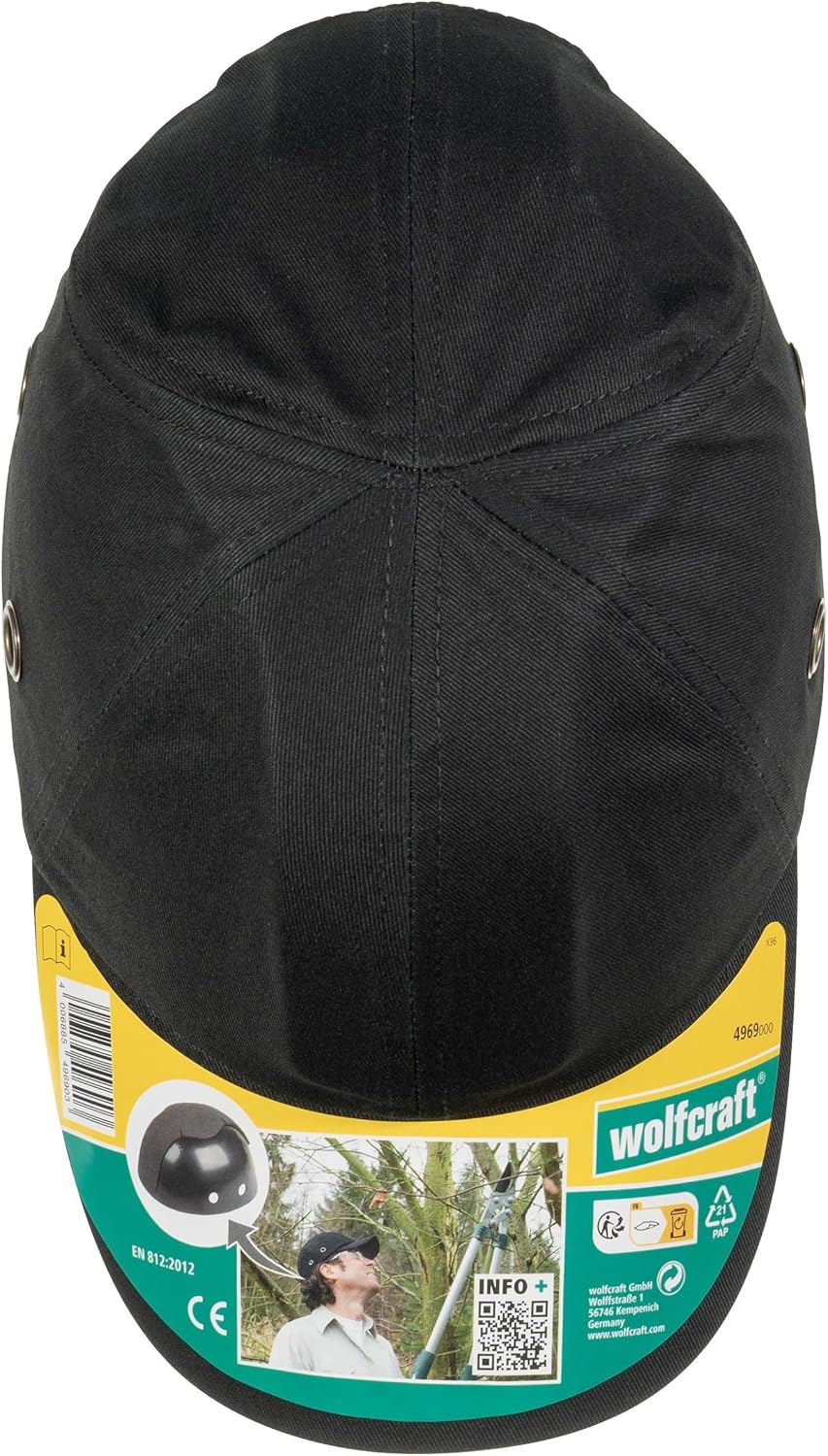 Thumbnail 5 de wolfcraft 4969000 Bump Cap with Concealed ABS Shell, Adjustable 54–59 cm