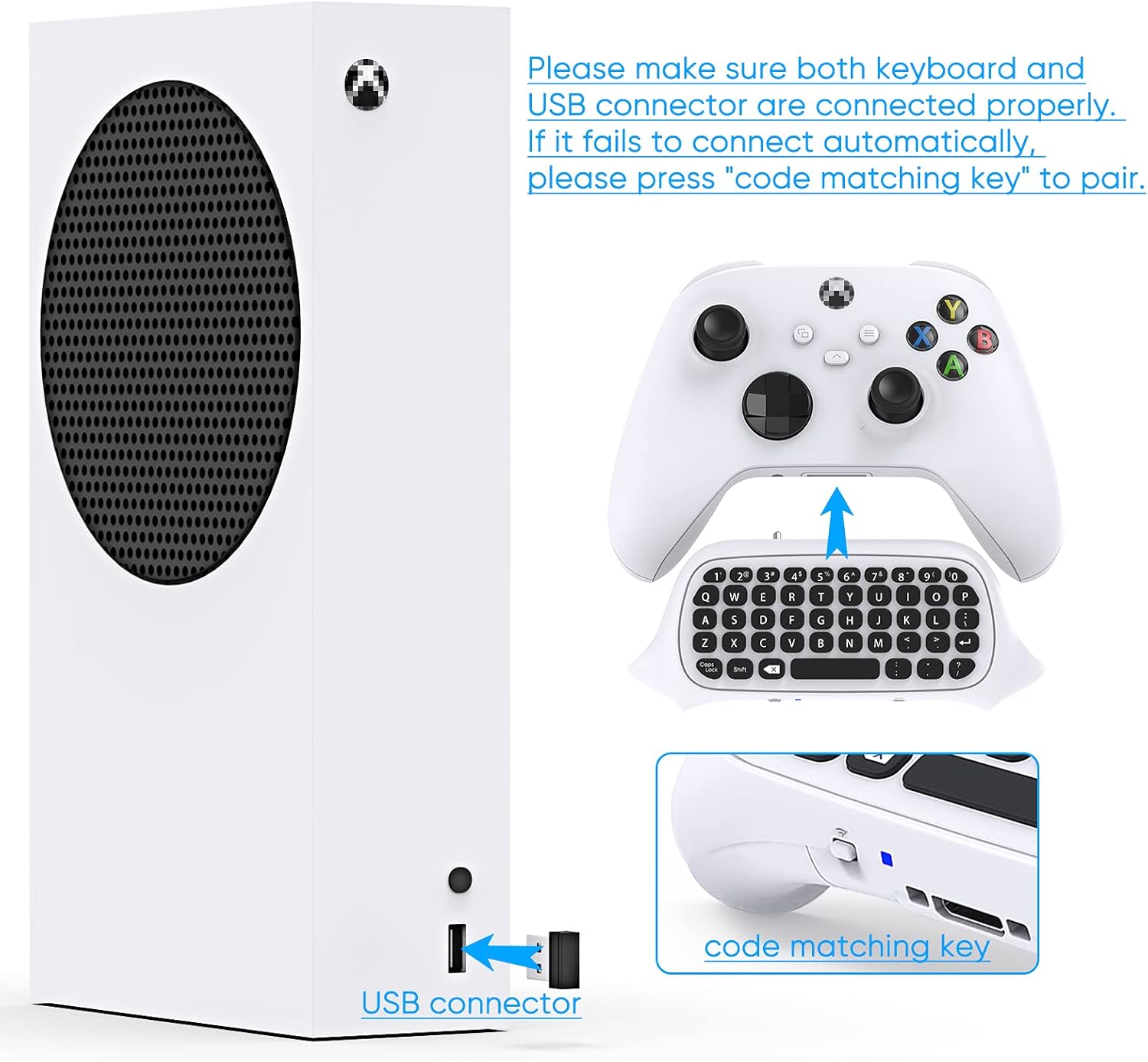 Thumbnail 2 de Xbox Series X/S Chatpad 2.4GHz QWERTY Controller