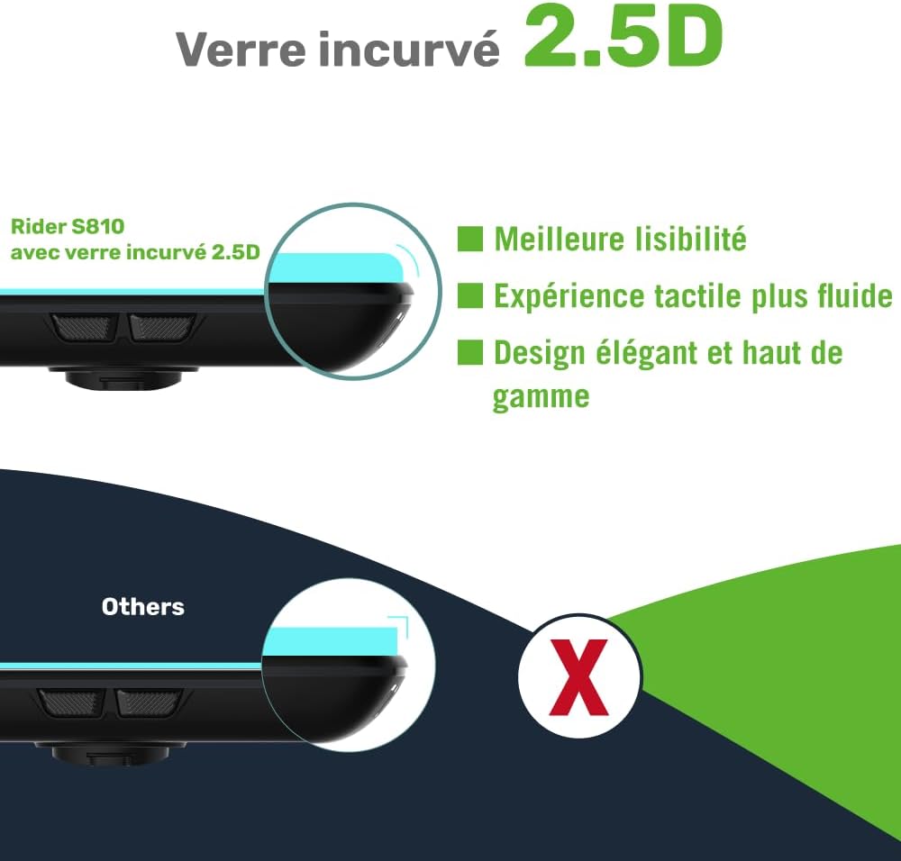 Thumbnail 3 de Bryton Rider S810 – Compteur GPS Vélo à écran couleur 3,5" avec cartes Europe hors ligne et navigation virage par virage