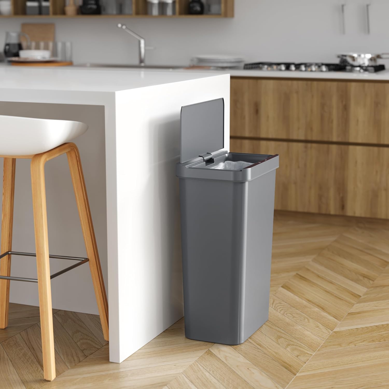 Thumbnail 2 de iTouchless Sensor Kitchen Trash Can, 50 L