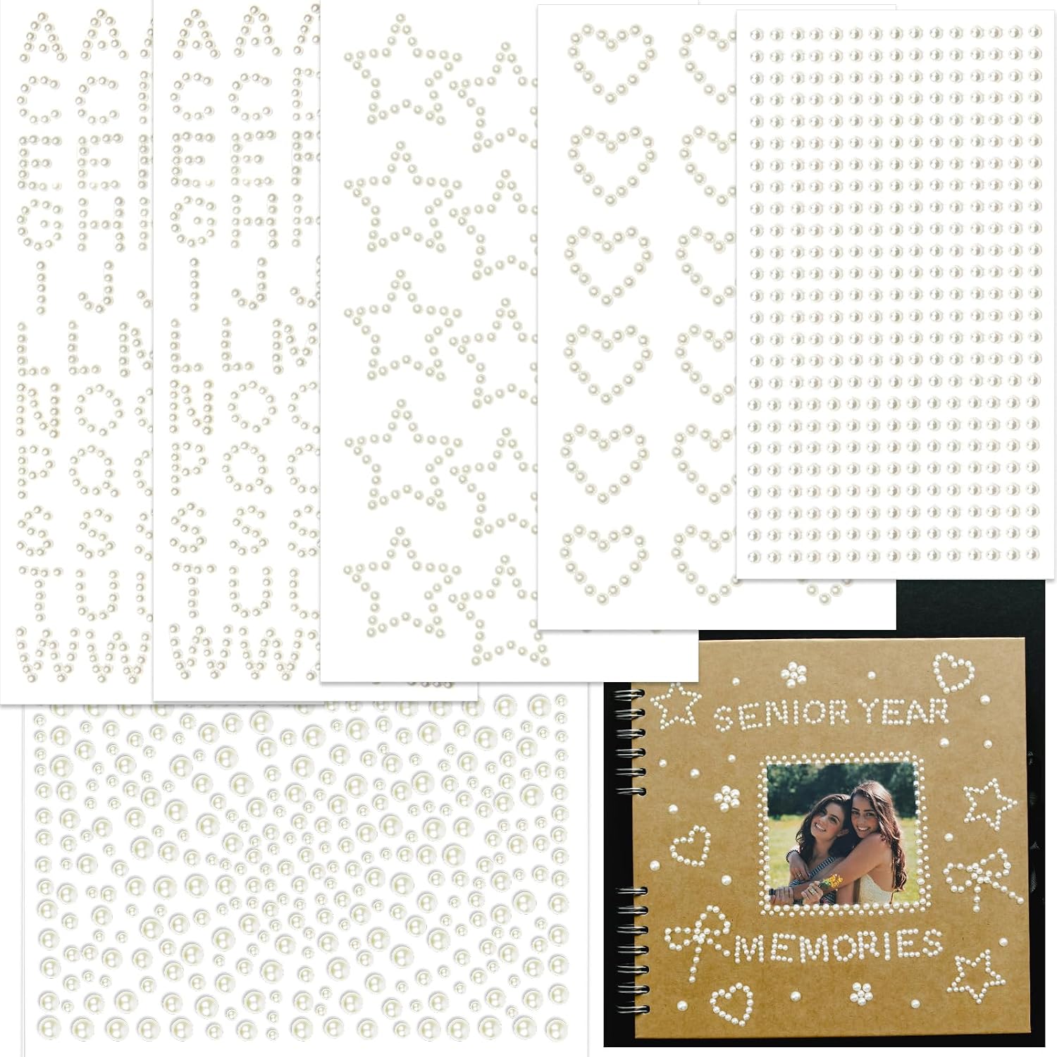Thumbnail 6 de Craft Pearl Sticker Set, 570 pieces