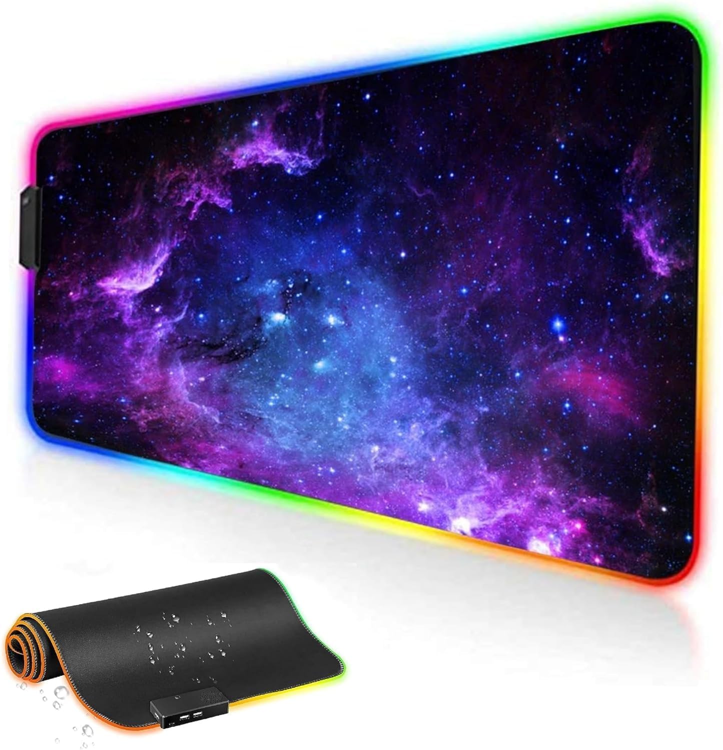Detalle de RGB Gaming mouse pad 800x300 LED