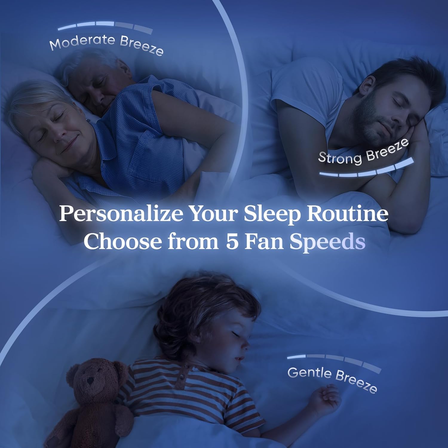 Thumbnail 5 de Levoit 23dB Silent Tower Fan – Bladeless, Whisper-Quiet Cooling for Bedroom
