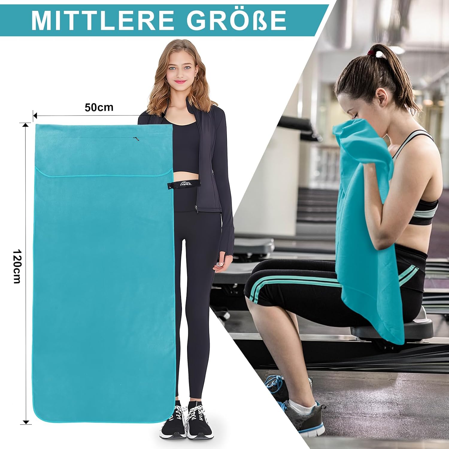 Detalle de Pameil Asciugamano fitness 120 x 50 cm