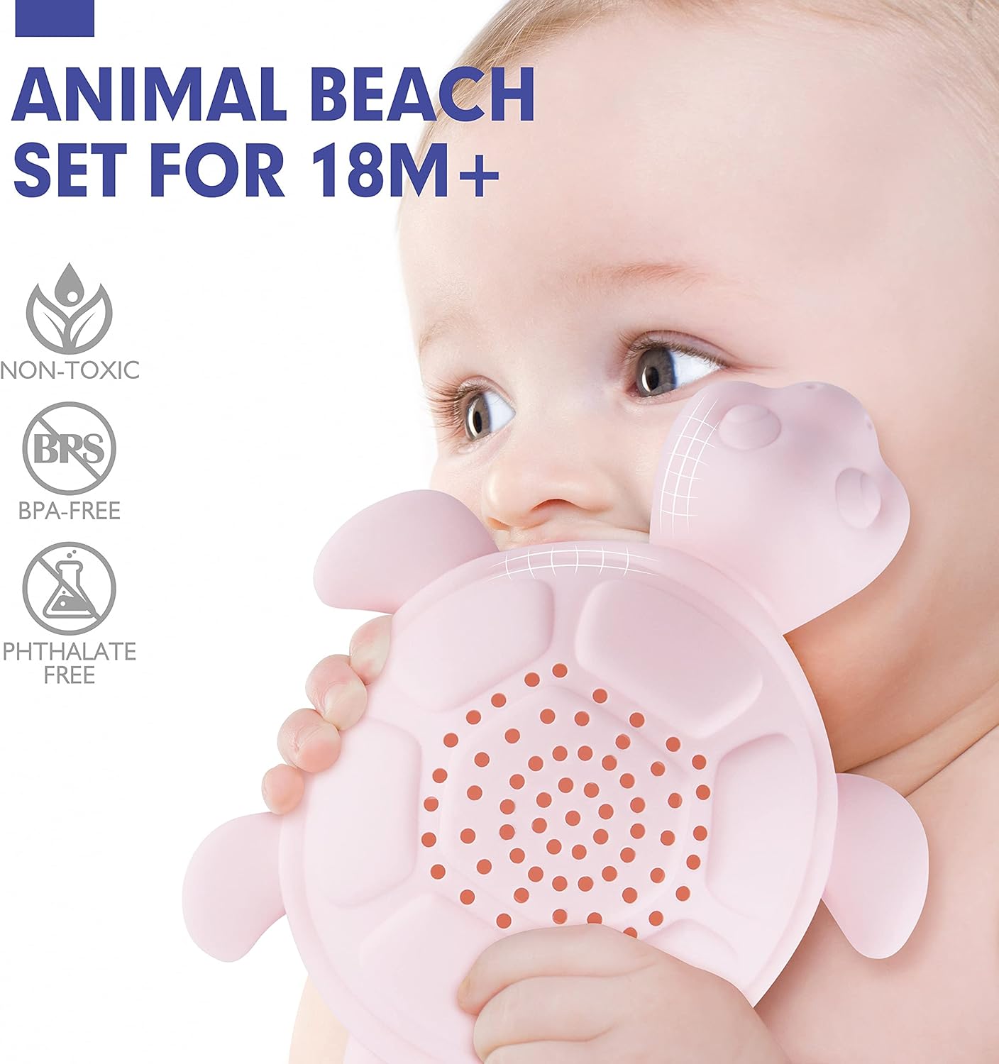 Thumbnail 2 de hahaland Sandspielzeug-Set für Kleinkinder (7-teilig) mit Tierformen, Schaufel, Eimer