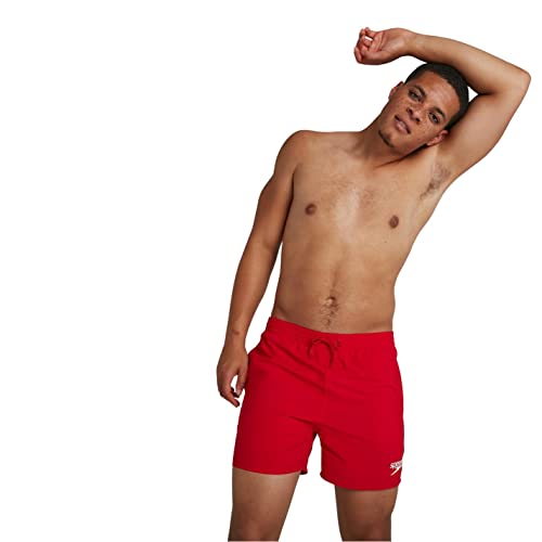 Detalle de Speedo Uomo Essential 41 cm Fed Red S – Costumi Watershort robusti e confortevoli