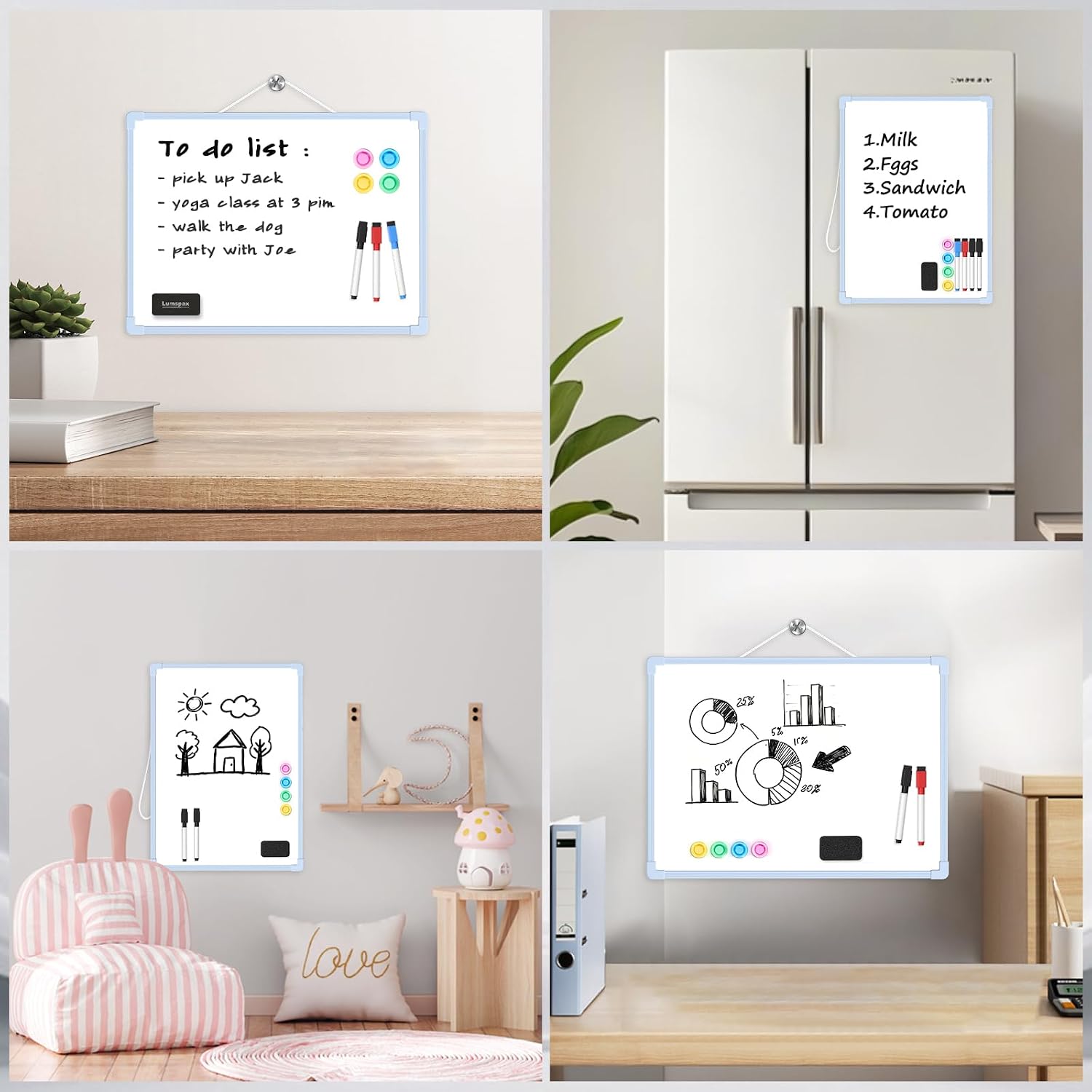 Thumbnail 2 de Lumspax Dry Erase Board 16" x 12