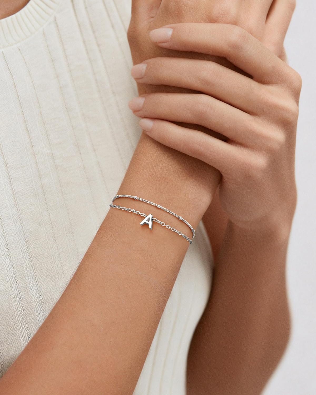 Thumbnail 1 de J.Fée bracciale con iniziali per donna in argento 925 o oro 14K placcato