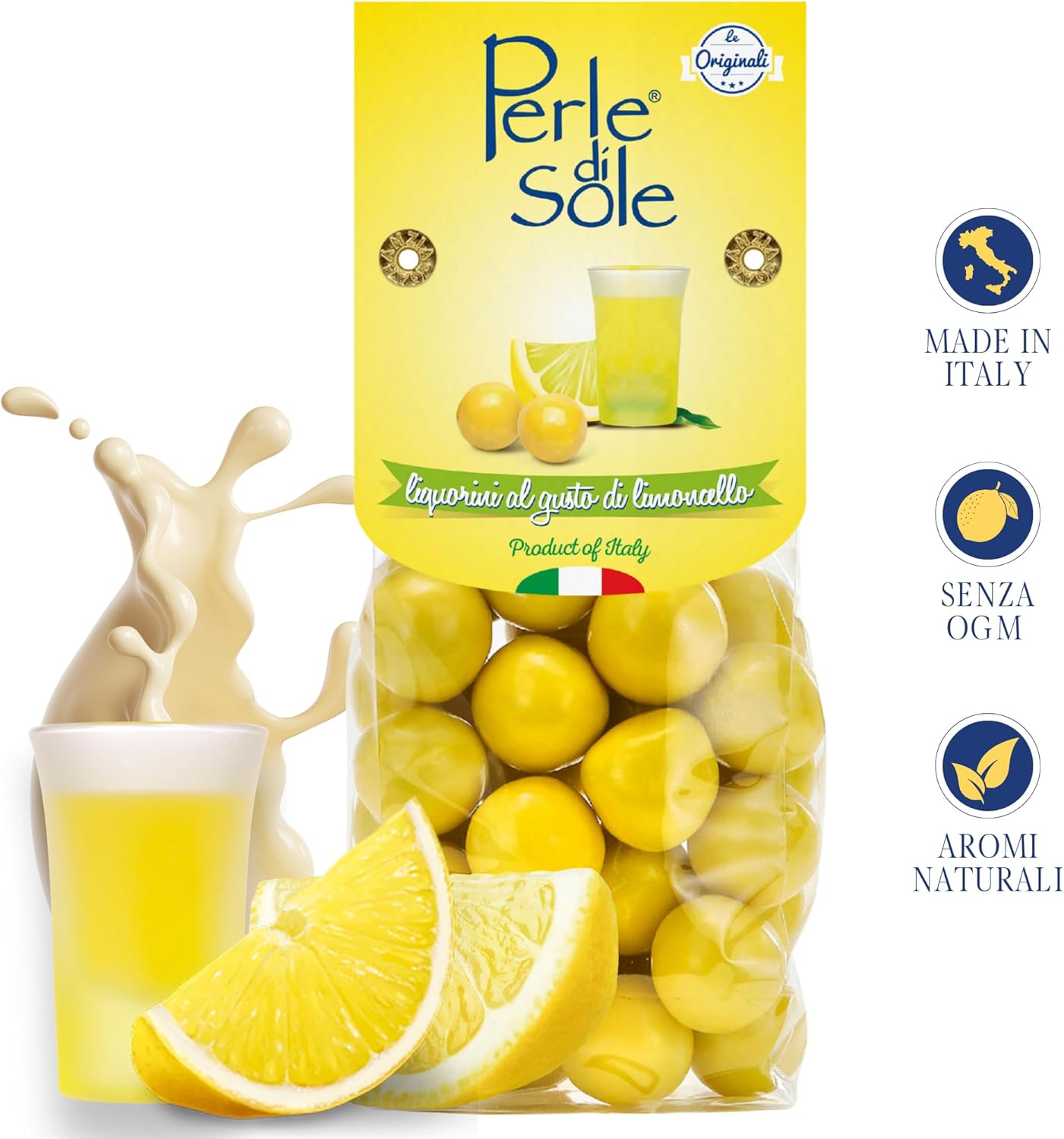 Thumbnail 4 de Perle di Sole Liquorini ripieni al Limoncello ricoperti di cioccolato bianco, 150 g