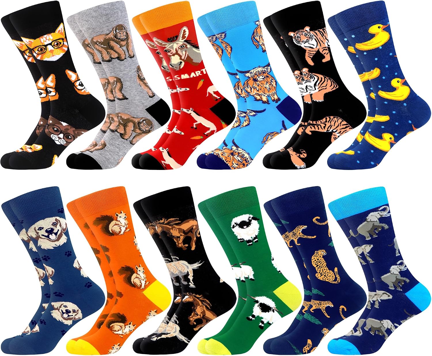Thumbnail 6 de WeciBor 12 Paar Bunte Socken