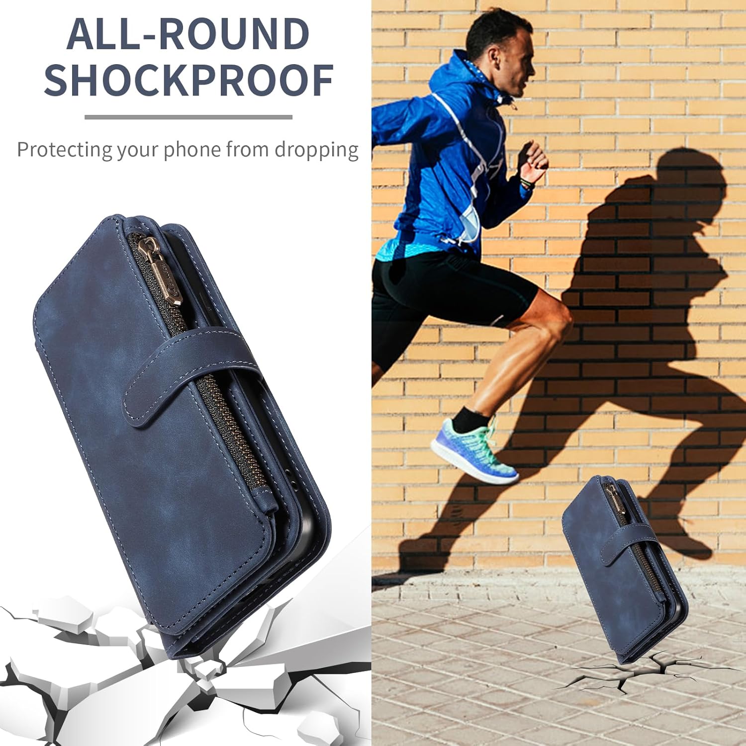 Thumbnail 6 de Asuwish Wallet Case with Crossbody Strap for Samsung Galaxy Z Fold 5 (2023)