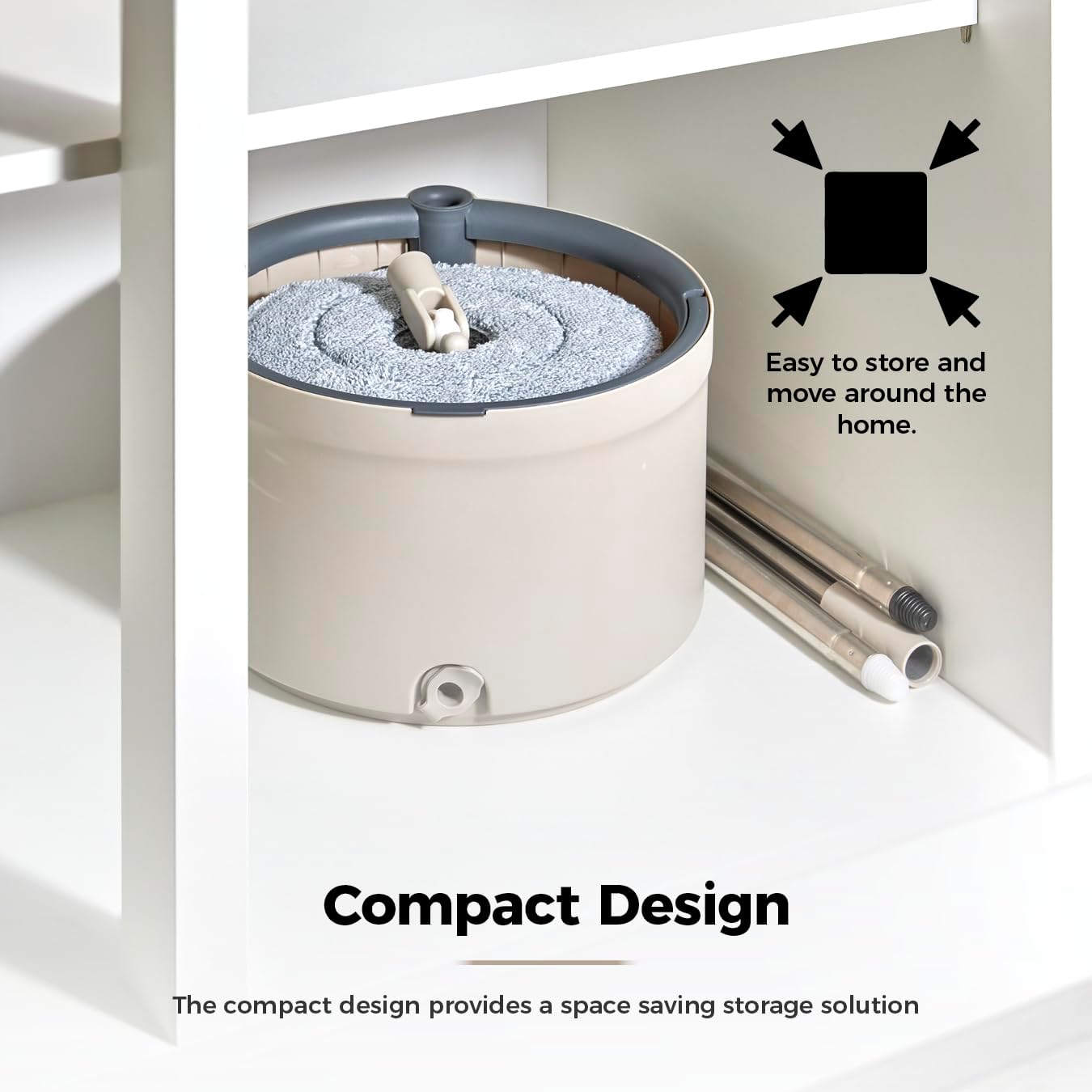 Thumbnail 5 de Tower Duo Compact Spin Mop & Bucket