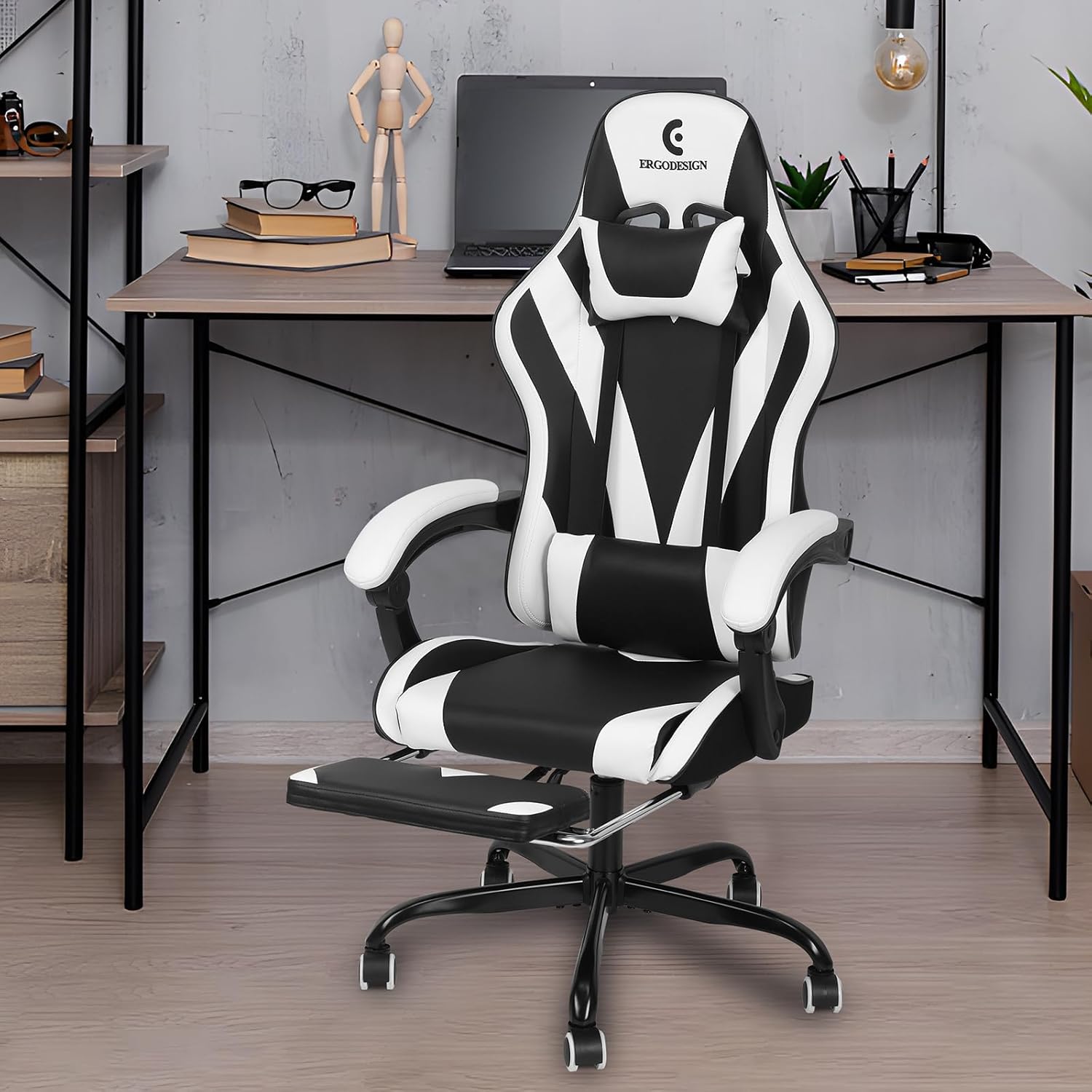 Detalle 2 de ErgoDesign Gaming Chair 90°–135° recline