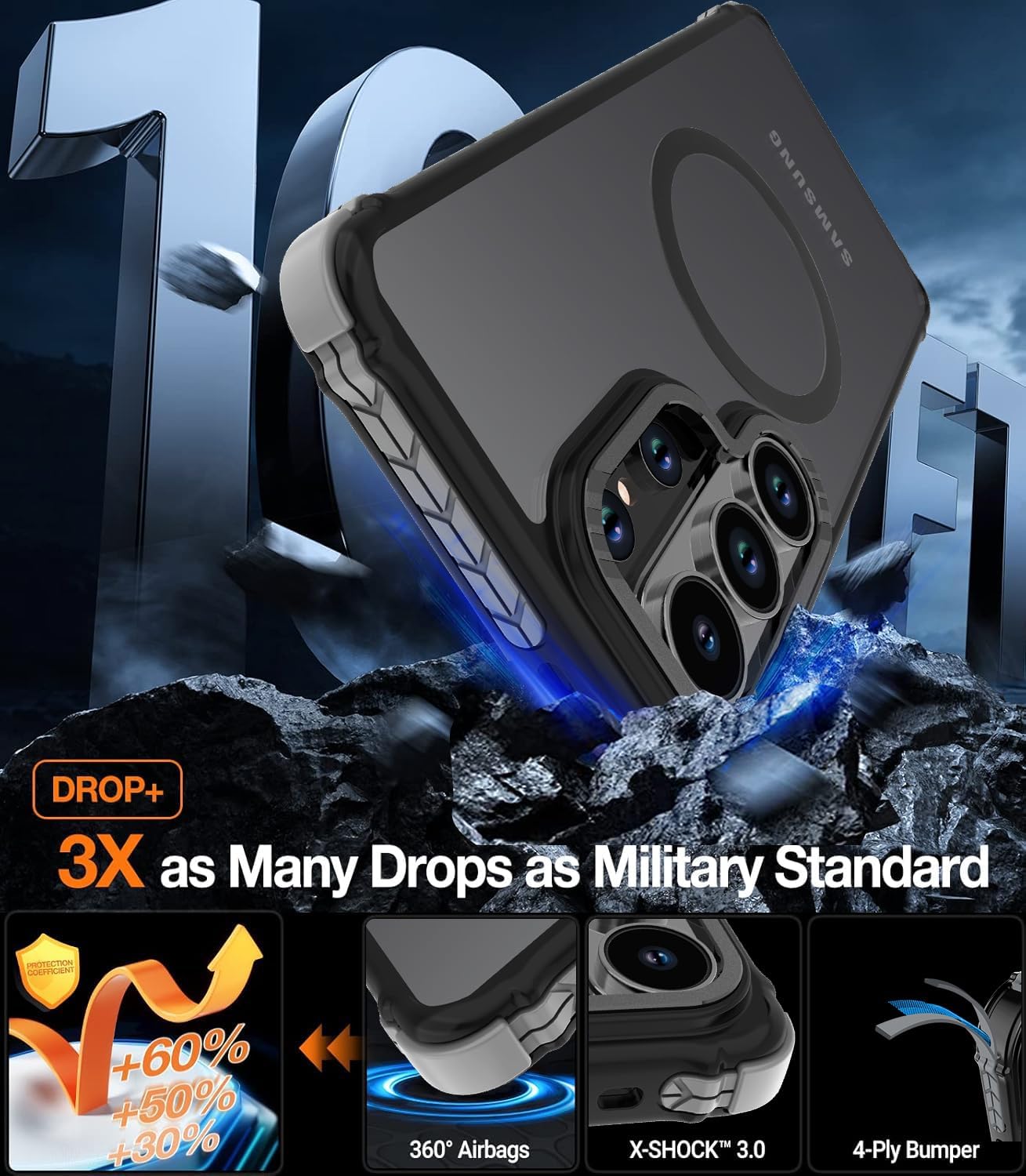 Thumbnail 2 de DEERLAMN Strong Magnetic Case for Galaxy S26 Ultra