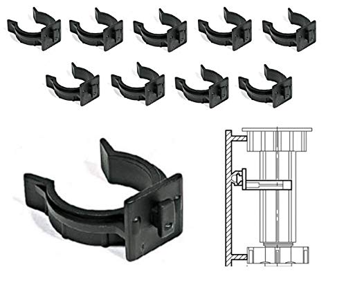 Detalle de BricoShopping Gancio universale per zoccolo in ABS – clip rapido per piedini e zoccolatura in alluminio