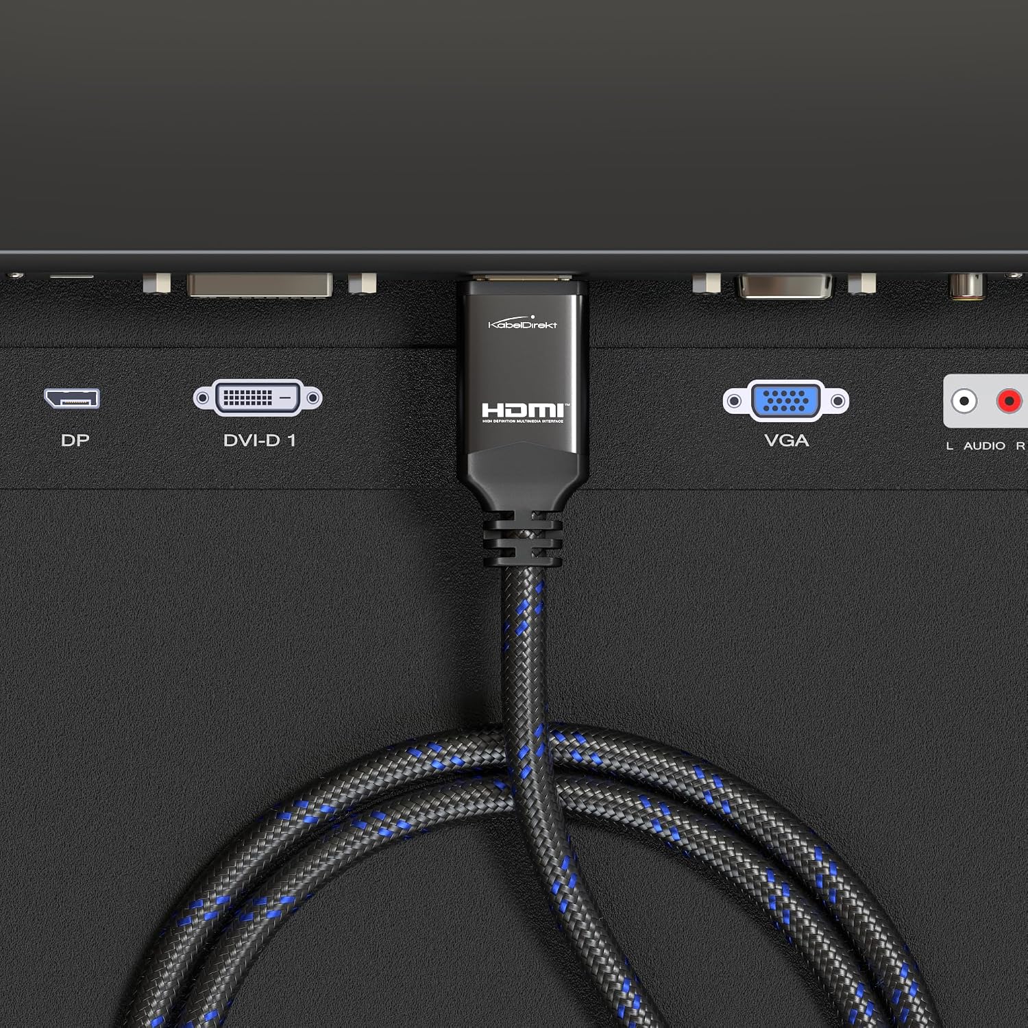 Detalle de KabelDirekt HDMI-DVI Kabel/Adapterkabel – 1,5 m, bi-direktional