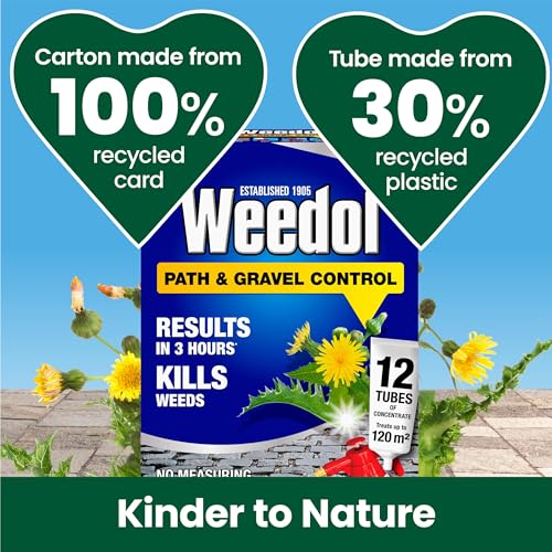 Thumbnail 3 de Weedol Path Weed Killer Liquid Concentrate – 12 Tubes (120m2) for Garden Paths & Patios